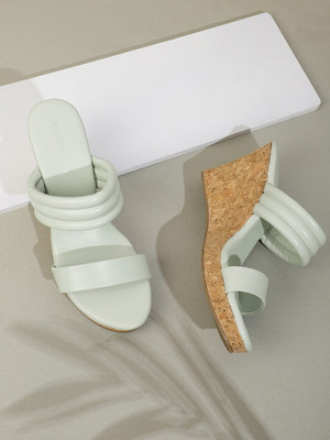 Mast & Harbour Women Heels(Green , 7)