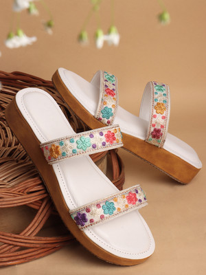 Myshtezia Women Flats(White , 4)