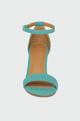 Nucado Women Heels(Blue , 3)