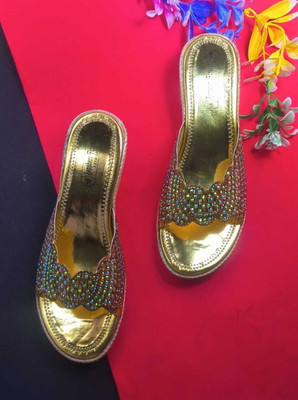 Sapphero Forever Women Wedges(Gold , 8)