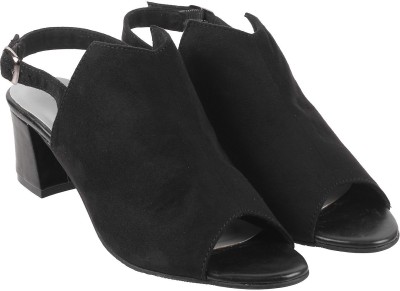 MOCHI Women Heels(Black , 5)