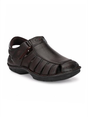 Hitz Men Sandals(Brown , 5)