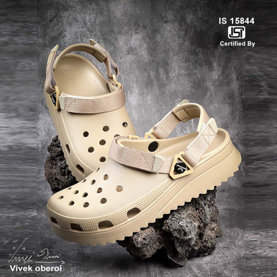 BERSACHE Men Clogs(Camel , 6)
