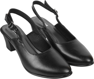 MOCHI Women Heels(Black , 6)