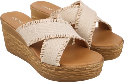 MOCHI Women Heels(Beige , 6)