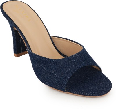 SCENTRA Women Heels(Navy , 5)