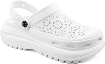 RADDZ SPORTS Women Clogs(White , 6)