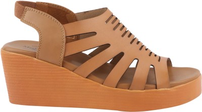 MEDIFEET Women Wedges(Beige , 6)