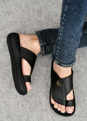 Real Bliss Men Sandals(Black , 9)
