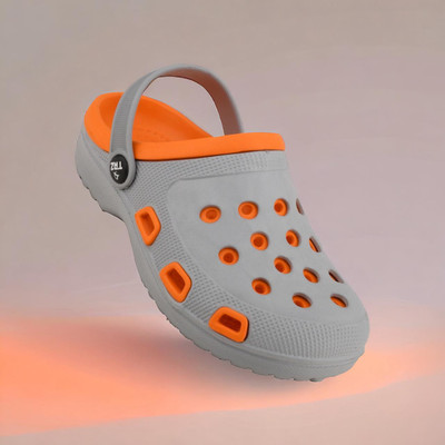 TRZ Men Clogs(Orange , 7)