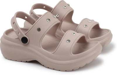 STEPIZIA Women Clogs(Beige , 8)