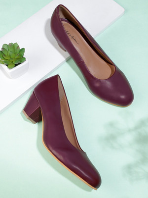 Mast & Harbour Women Heels(Burgundy , 3)