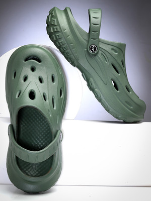 BERSACHE Men Slides(Green , 8)