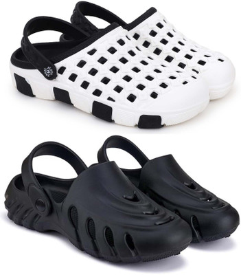 Pampy Angel Men Clogs(Black, Black , 8)