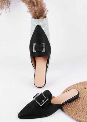 TRYME Women Bellies(Black , 3)
