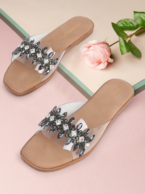 Dressberry Women Flats(Black, Brown , 5)