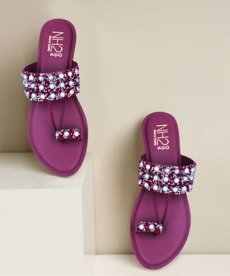 NH2 Women Flats(Maroon , 8)