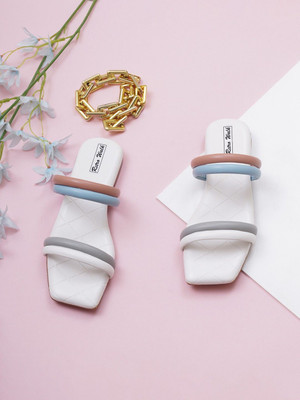 Retro Walk Women Flats(Silver , 6)