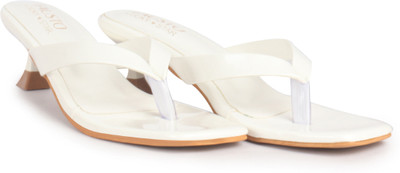 FAUSTO Women Heels(White , 5)