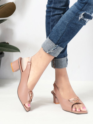GISHU TRADERS Women Heels(Pink , 4)