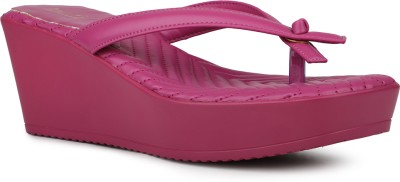 Inc.5 Women Wedges(Pink , 5)