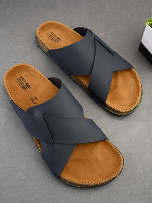 HERE&NOW Men Sandals(Blue , 6)