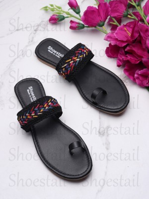 Shoestail Women Black Flats
