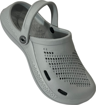 Salutoz Men Clogs(Grey , 8)
