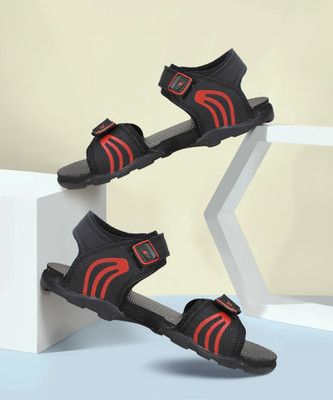 Sparx SS 702 Men Casual(Black, Red , 8)