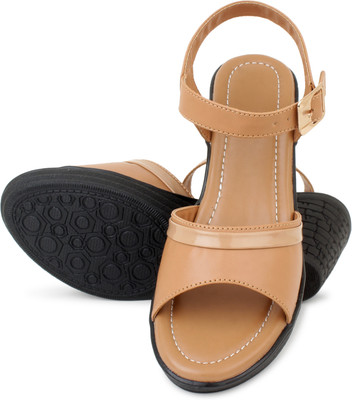 PMS Women Wedges(Beige , 6)