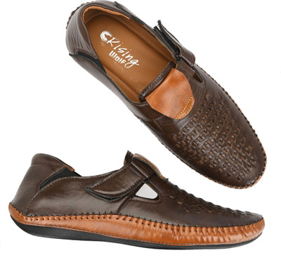Rising Wolf Men Sandals(Brown , 7)