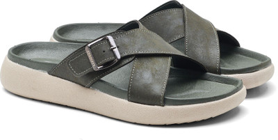 asian Men Sandals(Olive , 8)