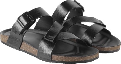 Walkway Men Sandals(Black , 7)