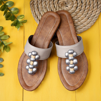 Paduki Women Flats(Grey , 8)