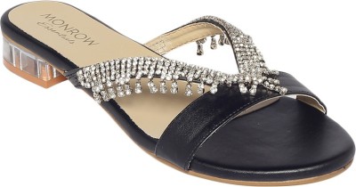 MONROW Women Flats(Black , 3)