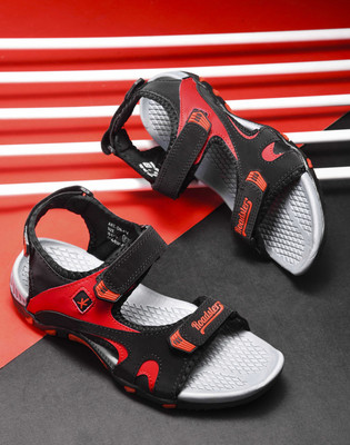 Roadster Men Sports Sandals(Grey, Orange , 6)