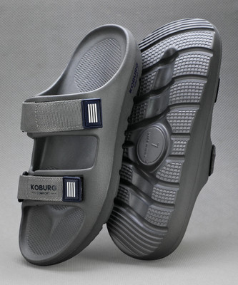 Koburg Nexa Men's Sandals| Comfortable | Extra Soft Slide| Lightweight |EVA Sole KF-464 Men Sandals(Grey , 11)