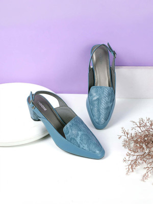 MOCHI Women Heels(Blue , 7)