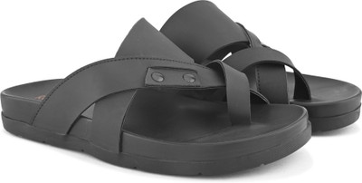 Roadster Men Sandals(Black , 11)