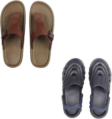 Vomoya Men Sandals(Tan, Blue , 10)