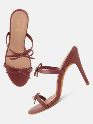 LAVIE Women Heels(Burgundy , 6)