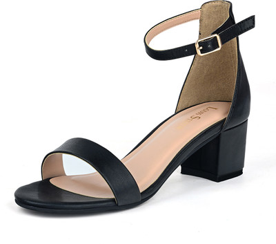 LOUIS STITCH Women Heels(Black , 3)