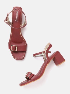 Dressberry Women Heels(Maroon , 6)