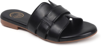 coast and cedar Women Flats(Black , 8)