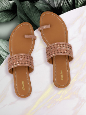 Bata Women Wedges(Brown , 4)