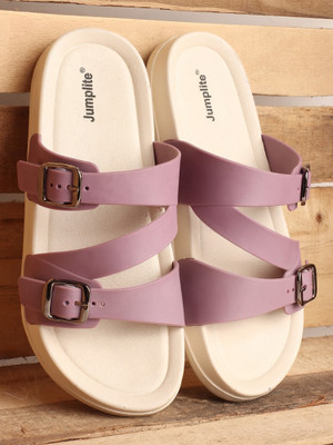 JUMPLITE Women Flats(Purple , 5)