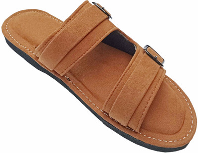 RA-Rock Men Flats(Brown , 10)