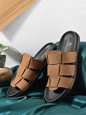 APPELON Men Sandals(Tan , 9)