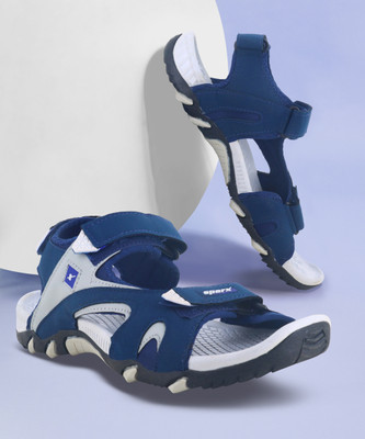 Sparx SS 9007 Men Sports Sandals(Blue, Grey , 7)