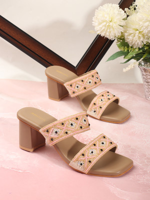 ANOUK Women Heels(Beige , 3)
